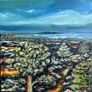 Dublin City & Bay view I, original painting by artist Helen Mathews Image 6
