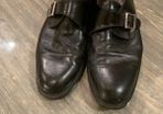 mens black leather shoe size 10