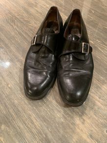 mens black leather shoe size 10