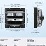 14-Inch Metal Exhaust Fan with Temperature & Humidity Controller 1024 CFM Image 3
