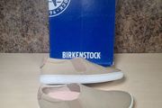 Womens BIRKENSTOCK BARRIE SAND canvas slip on shoes trainers beige brown Size UK 5 EU 38 boys girls unisex BRAND NEW BOXED