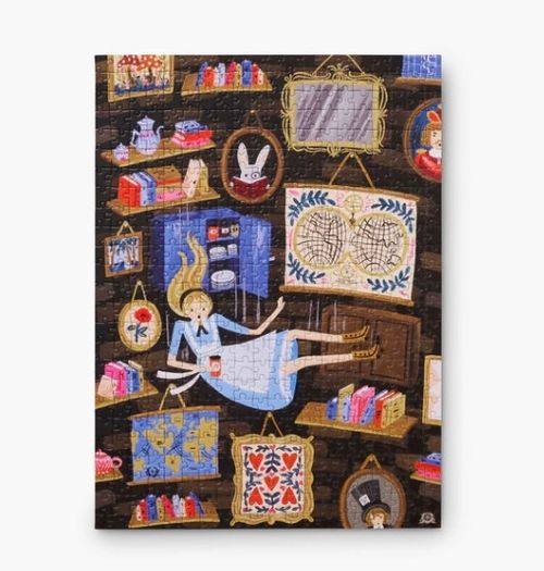 Rifle Paper Co. Alice in Wonderland 500 Piece Puzzle - New