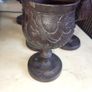 Set of 6 Hand-Carved African Wildlife Wooden Goblets  Vintage Image 5