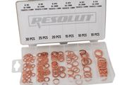 Resolut 110pc Copper Washer Assortment Box