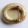 Vintage Gold Plated Shell Ornate Cameo Brooch Image 9