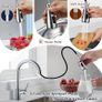 Kitchen Taps Mixer with Pull Out Spray, Pull Down Kitchen Sink Mixer Taps Faucet Monobloc Single Lever Bar Tap 1 Hole with High Image 3