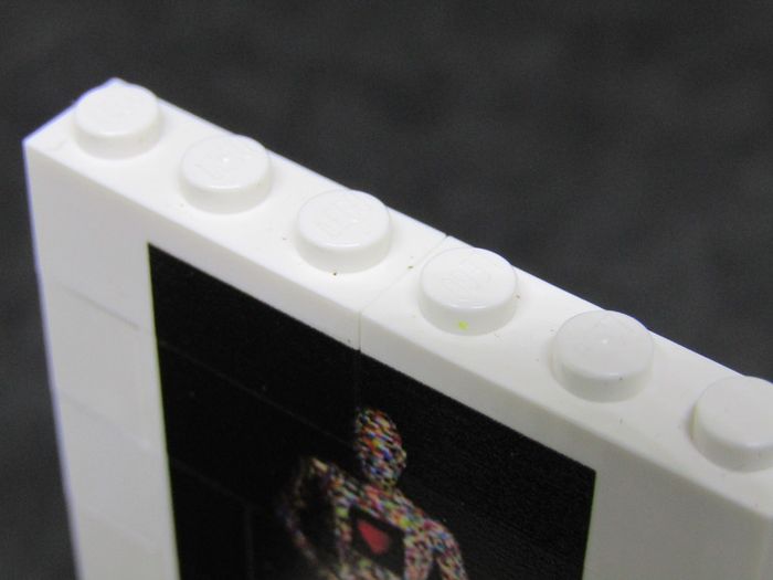 LEGO Rare The Art Of The Brick By Nathan Sawaya Lego Printed Museum Exhibit Limited Edition Promo Man With A Heart Heart Man From The Art Of The Brick Museum Exhibit Limited Edition Promo Lego Printed Exclusive From The Art Of The Brick Expo In Ottawa Du