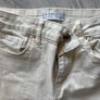 ladies cream skinny jeans Image 2
