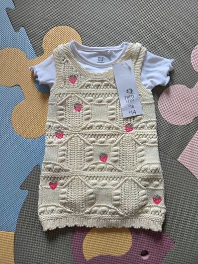 UpTo3Months, With Tags Knitted F&F Dress Set