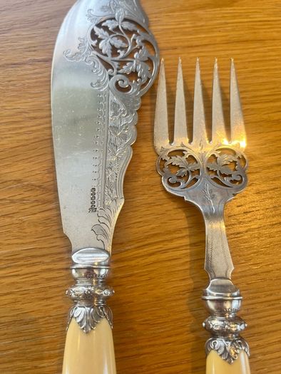 Antique Sheffield Fish Server