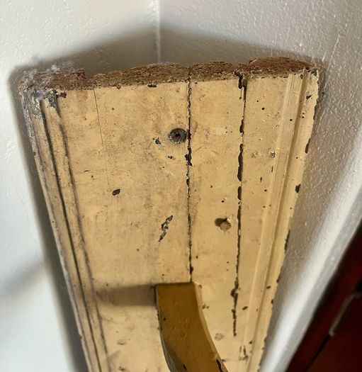 Antique Estate Made Vernacular pine Coat rack