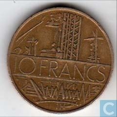 France 10 Francs coin