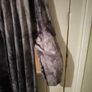 Ladies New Jersey,waterfall grey and white tie-dye open-front long-sleeve cardigan. Image 4