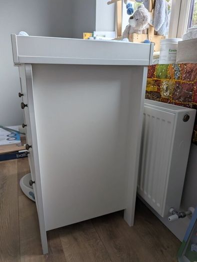 CuddleCo Clara  - 3 Drawer- Changing Unit - White