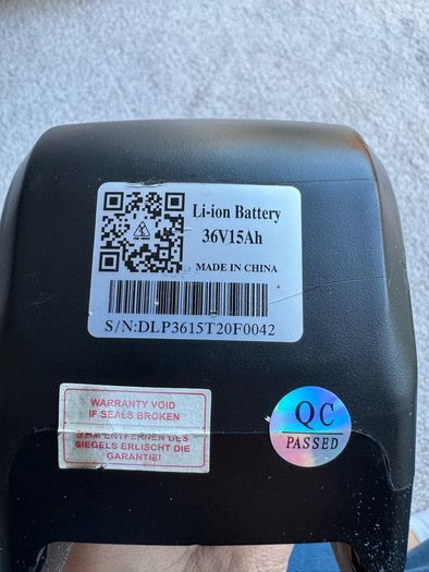 36v 15Ah ebike battery