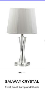 Galway crystal lamp