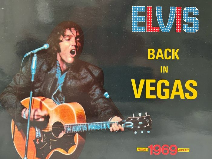 Elvis Presley Back In Vegas LP Lisa LMP 69-01 1986 Red Label Vinyl Bootleg