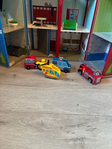 Wooden police / fire station