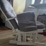 Grey Reclining Glider Chair & Footrest | Excellent Comfort Image 8
