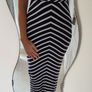 TED BAKER navy white striped red criss cross straps Sz 3 (Fit 10-12UK) Image 5