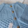 Hand Knit Baby Cardigan: 3-6 Months Image 3