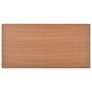 Dining Table Brown 120x60x73 cm Solid Plywood Steel Image 5