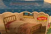Vintage Sylvanian Families Die-Cast Brass Bed