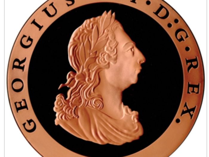 Great Britain 1797 huge King George III proof cartwheel twopence medallion