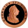 Great Britain 1797 huge King George III proof cartwheel twopence medallion Image 2