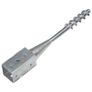 Ground Spikes 6 pcs Silver 10x10x57 cm Galvanised Steel Image 3