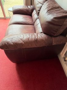 Free 2 seater leather couch