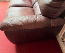 2 seater leather couch