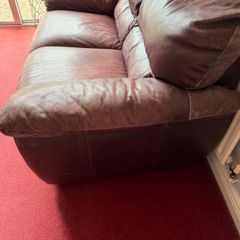 2 seater leather couch