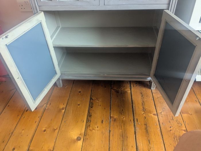 Grey Mirrored Sideboard