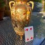 Pretty antique Japanese vase, damaged, D18 Image 2