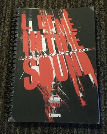 U2 Itinerary Books Wanted