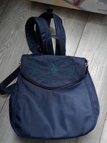 U.S POLO assn navy blue nylon backpack
