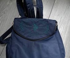 U.S POLO assn navy blue nylon backpack