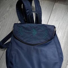 U.S POLO assn navy blue nylon backpack