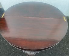 Antique mahogany games table