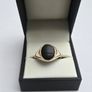 Vintage Gents 9ct Yellow Gold Black Onyx Signet Ring Image 2
