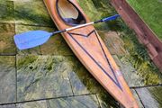 canoe and paddle