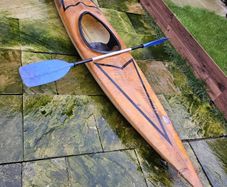 canoe and paddle