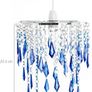 FREE EXPRESS SHIPPING Ocean Ceiling Chandelier Acrylic Light Shade, Blue & Light Blue Image 2
