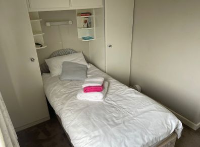 Single bed & wardrobe