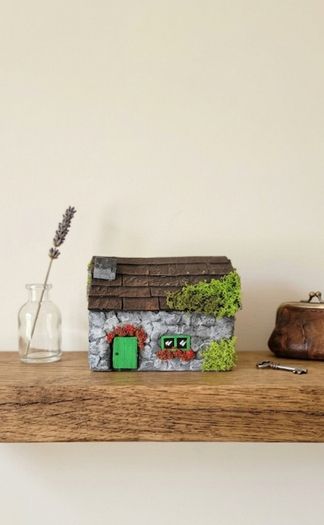 handcrafted tiny wooden cottage!