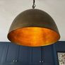 Brass Pendant Ceiling Light x3 Image 3