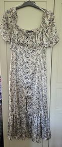 Zara floral midi dress