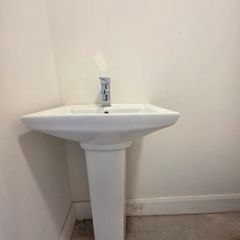 Bathroom Pedestal Sink  and Chrome Tap Brand New