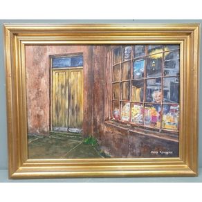 Mary Ronayne "Aunt Jane's Wee Shop" Signed Oil On Canvas